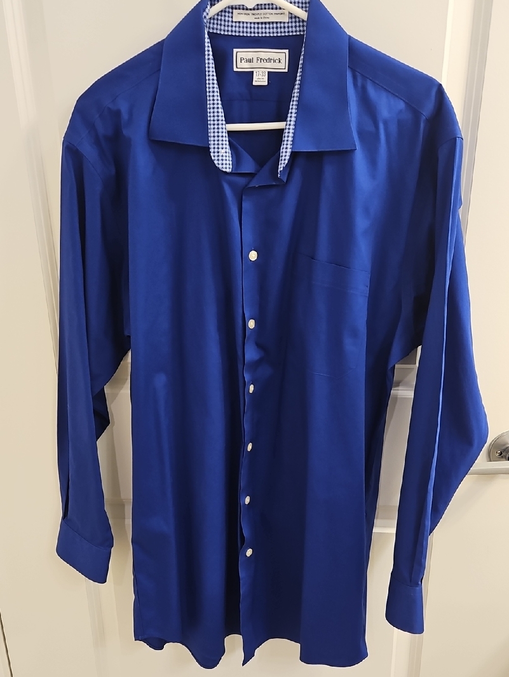 Mens Royal Blue Dress Shirt